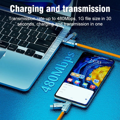 4 in 1 120W USB Type C to Type C IOS Cable 3 in 1 PD 100W Fast Charging Data Cable for Iphone 11 12 13 14 15 Pro Max Samsung S24